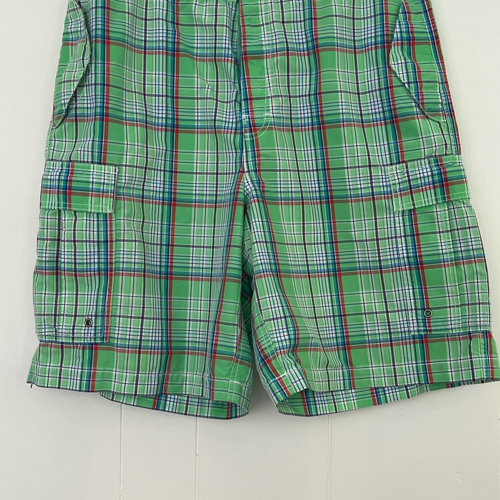 Ralph Lauren Polo Green Plaid Swim Trunks Swim Wear Size 36 - Picture 10 of 15